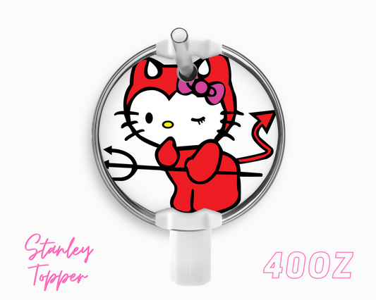 Cat Devil Acrylic Topper