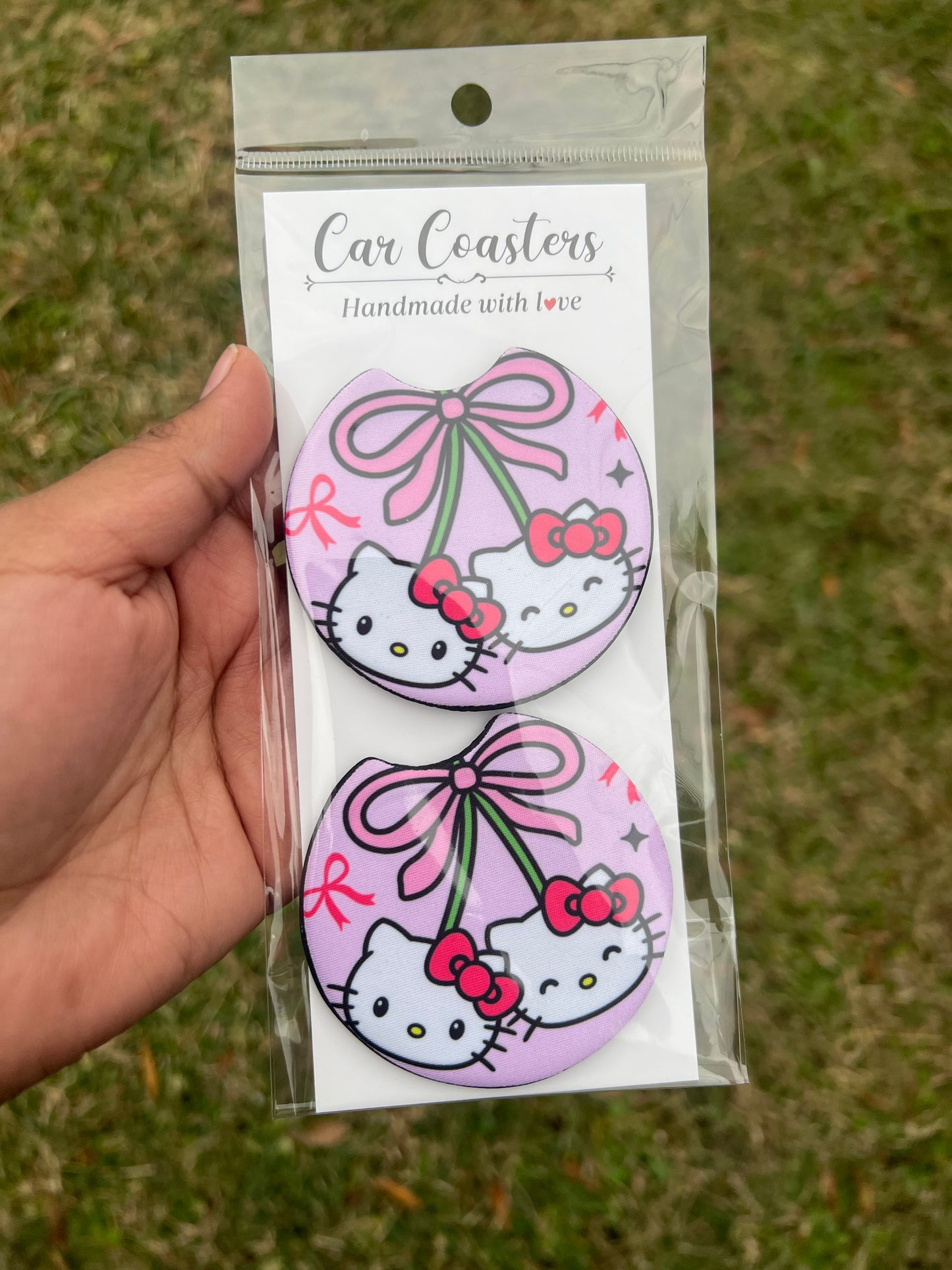 Cherry Hk Car Coasters