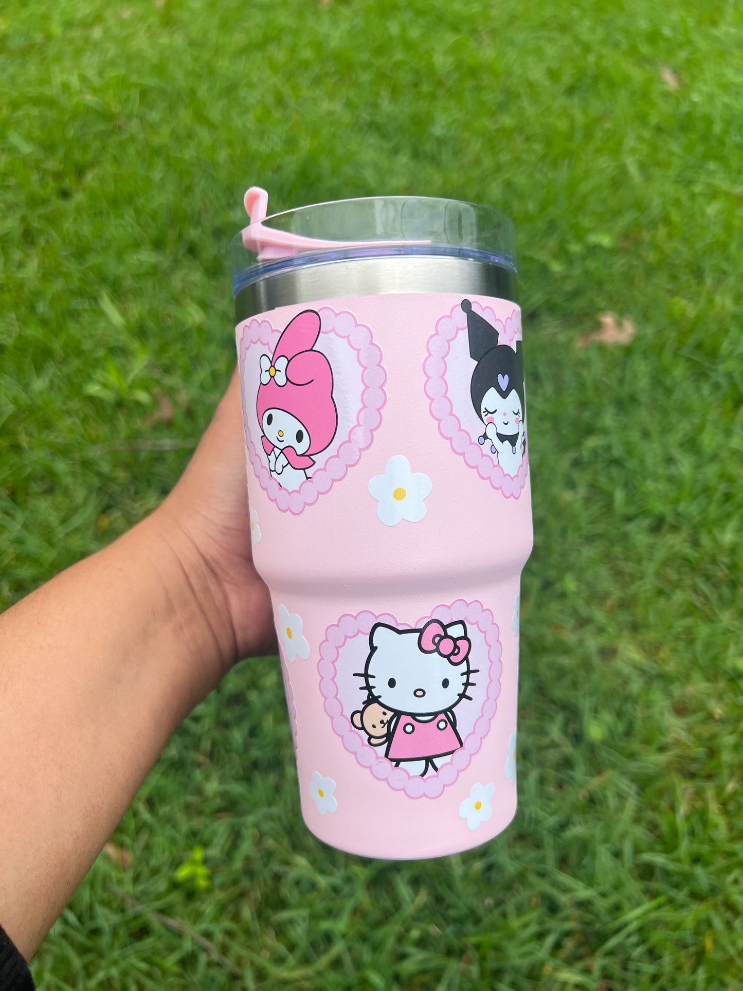 Pink Sanrio Hearts Tumbler 🌸