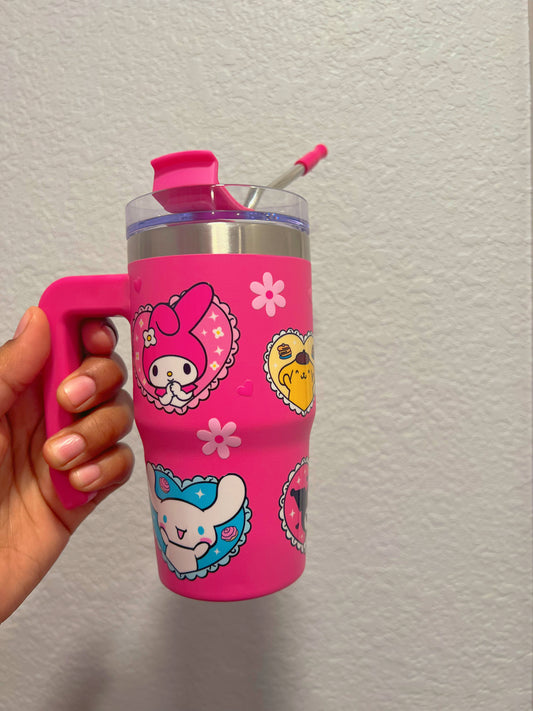 Hot pink kids Tumbler