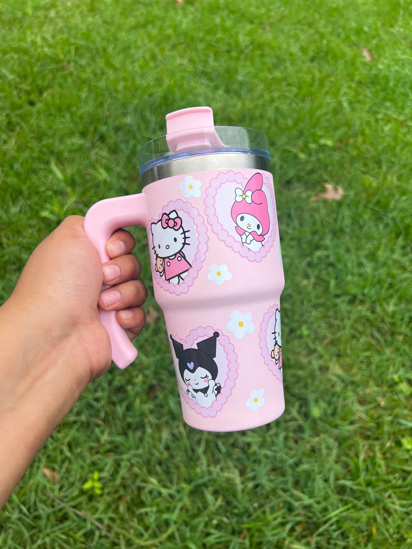 Pink Sanrio Hearts Tumbler 🌸