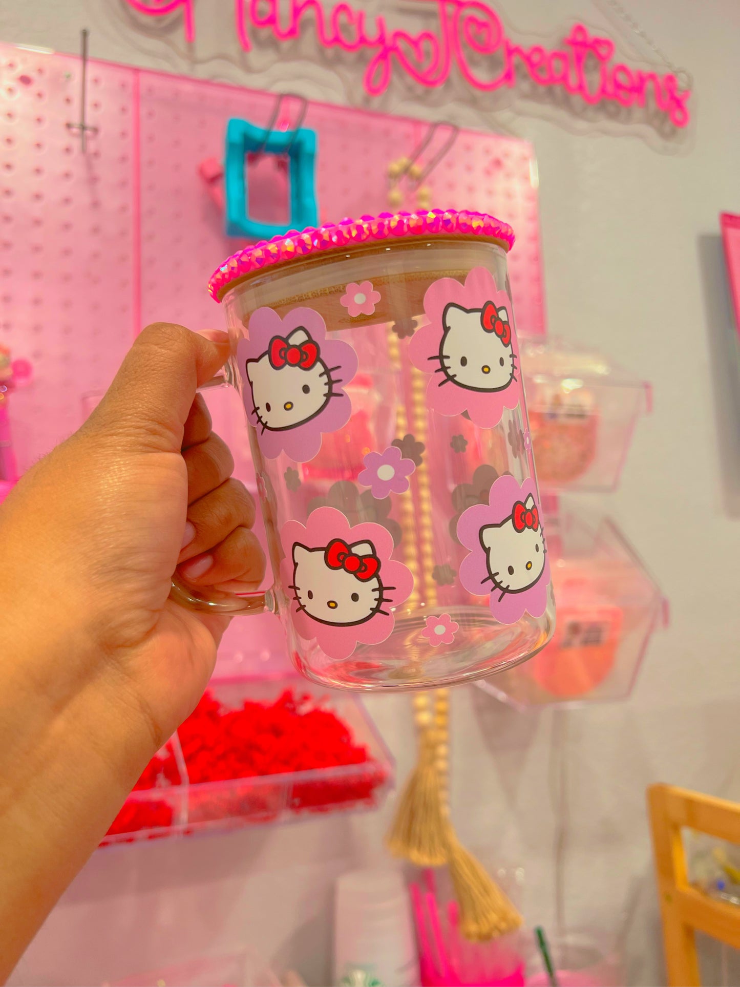 Kitty Flower Mug