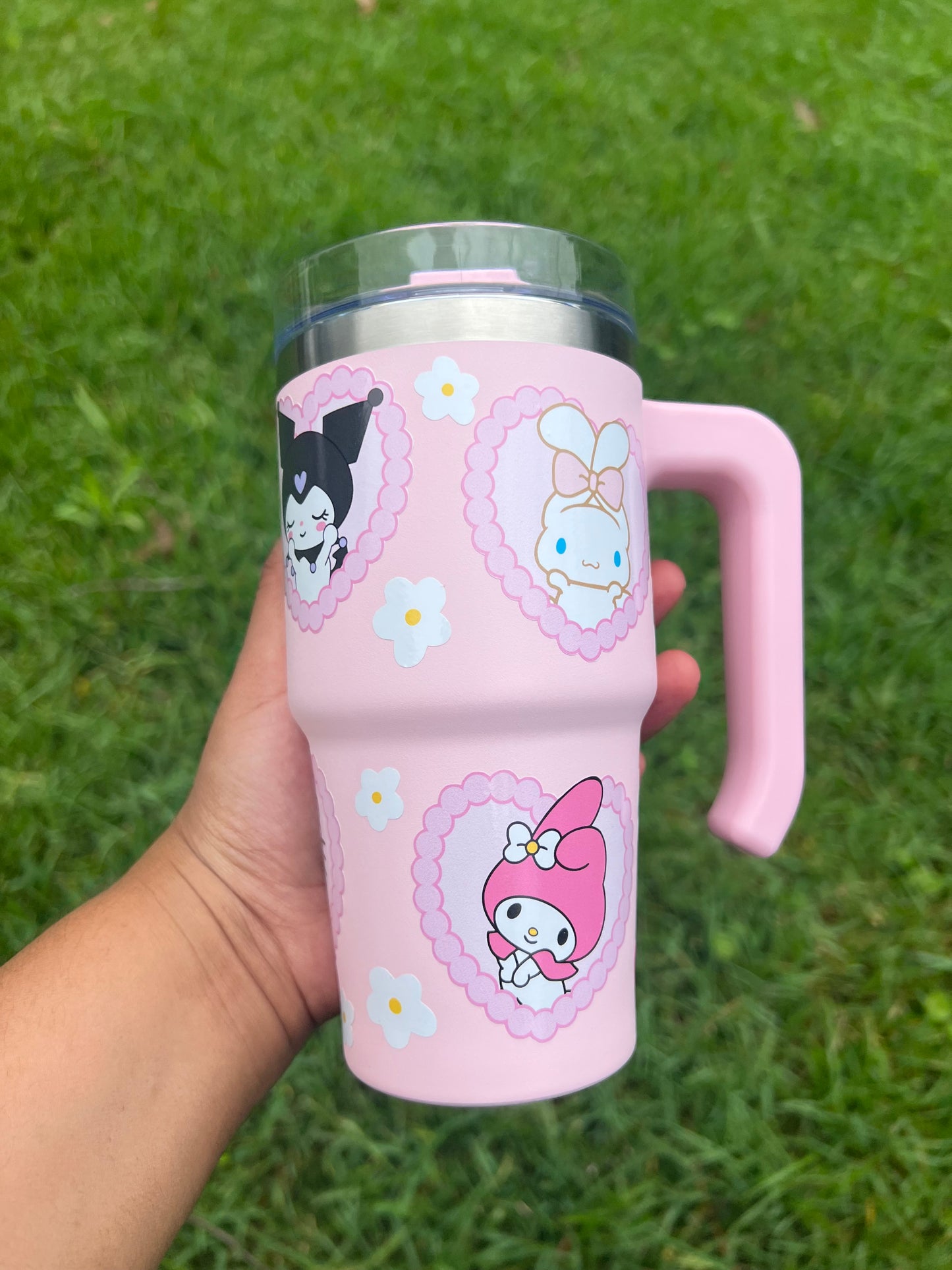 Pink Sanrio Hearts Tumbler 🌸